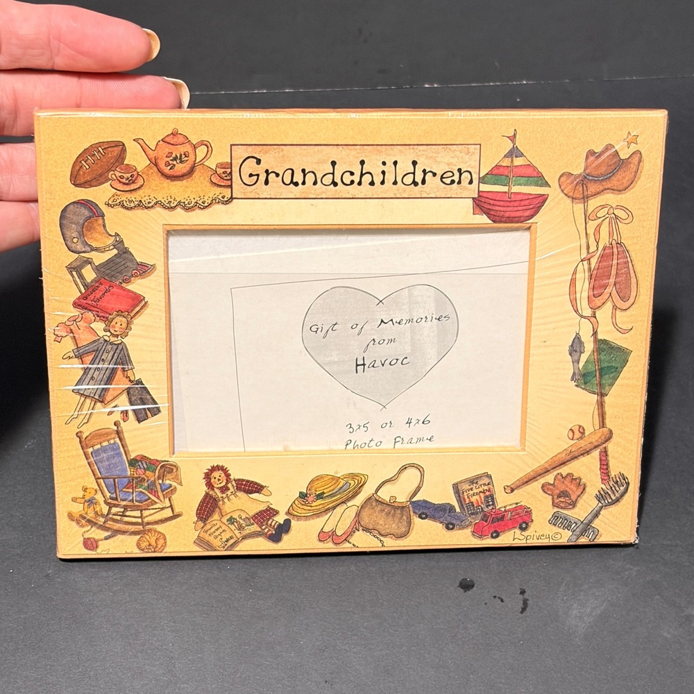 Havoc Publishing Grandchildren Photo Frame L Spivey 3x5 4x6 Vintage Art NIP